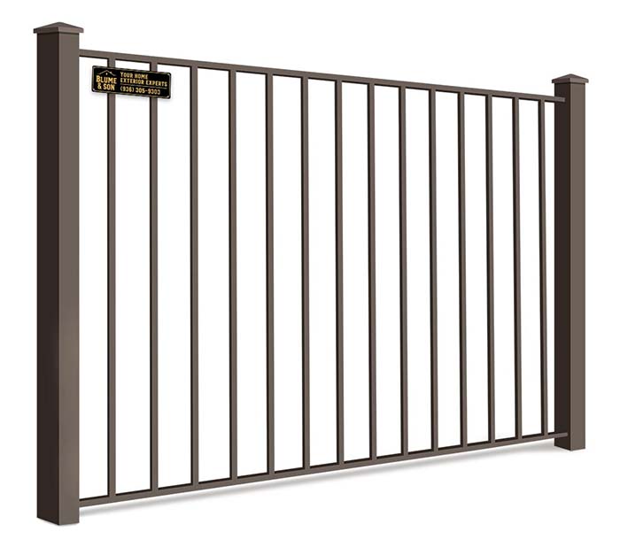 Aluminum fence features popular with Lufkin Texas homeowners
