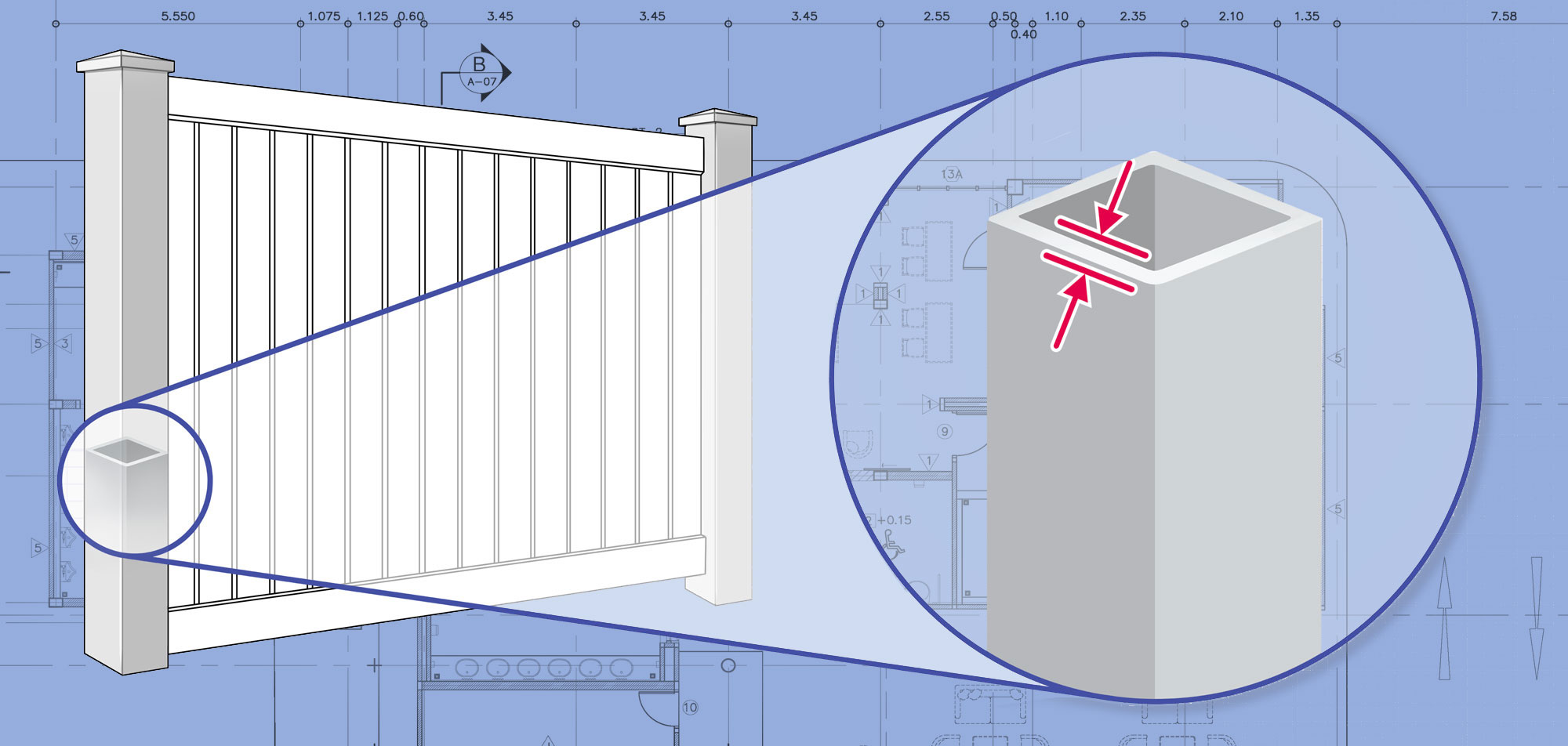 Lufkin Texas Vinyl fence Posts installation company