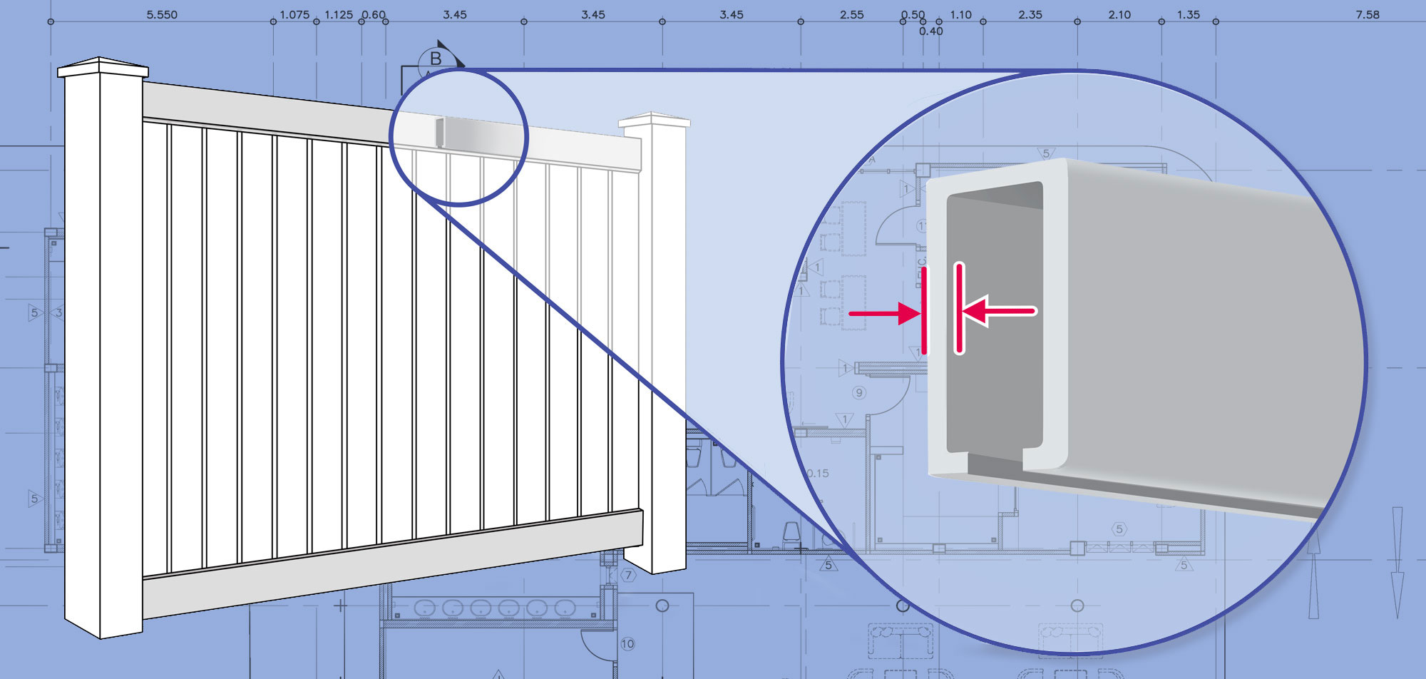 Lufkin Texas Vinyl fence Rails installation company