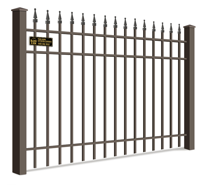 Ornamental Steel fence features popular with Lufkin Texas homeowners