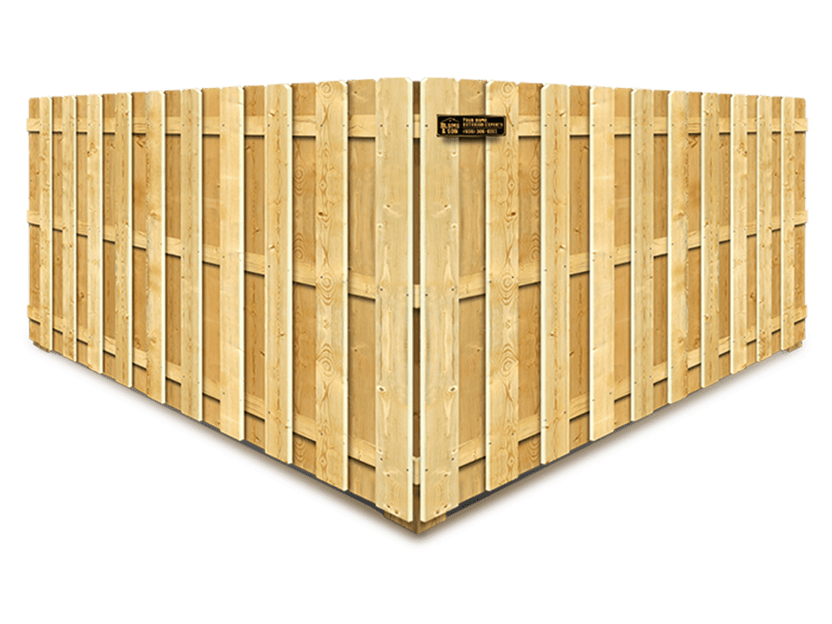 Lufkin TX Shadowbox style wood fence
