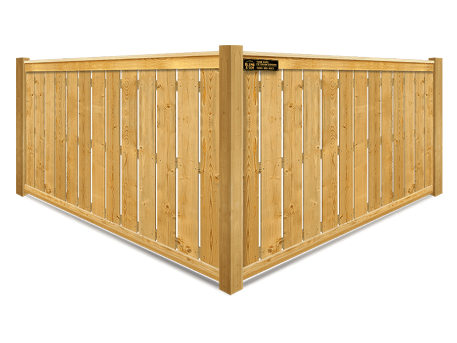 Nacogdoches TX cap and trim style wood fence
