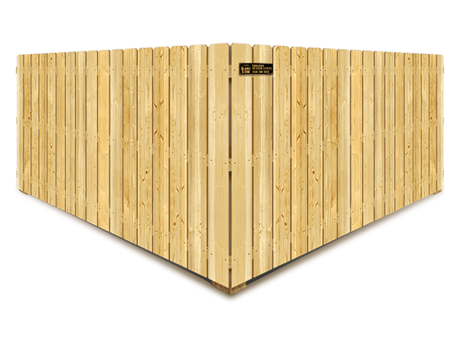Nacogdoches TX stockade style wood fence