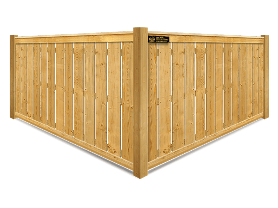 Crockett TX cap and trim style wood fence
