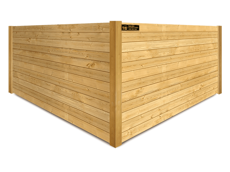 Milam TX horizontal style wood fence