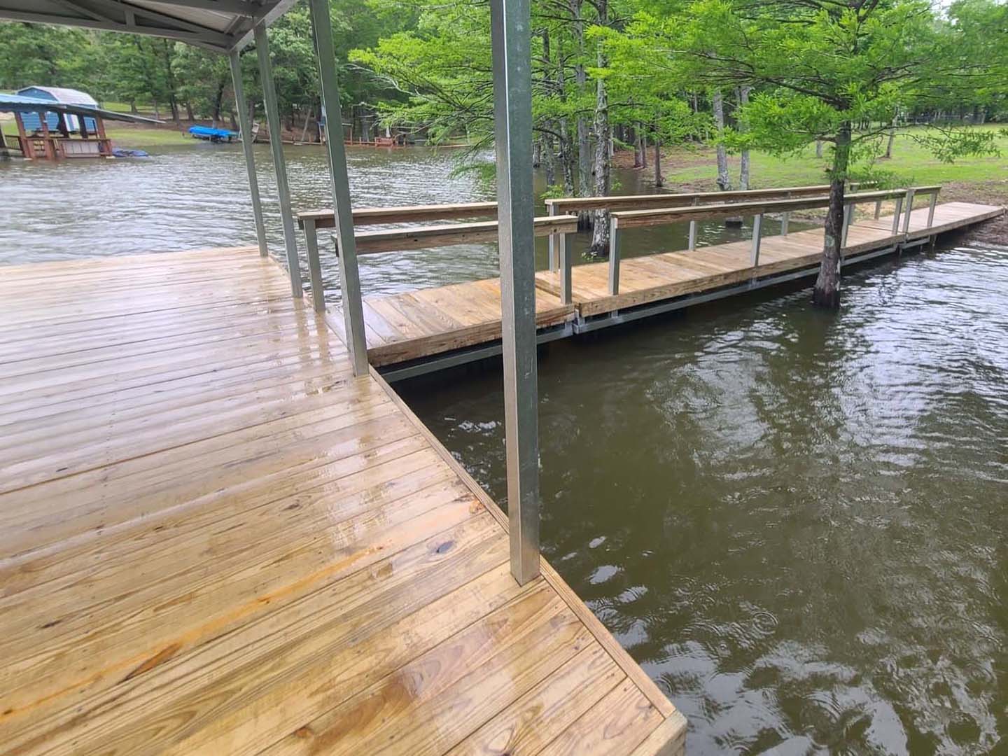 Custom Pier for Lufkin Texas Waterfront Properties