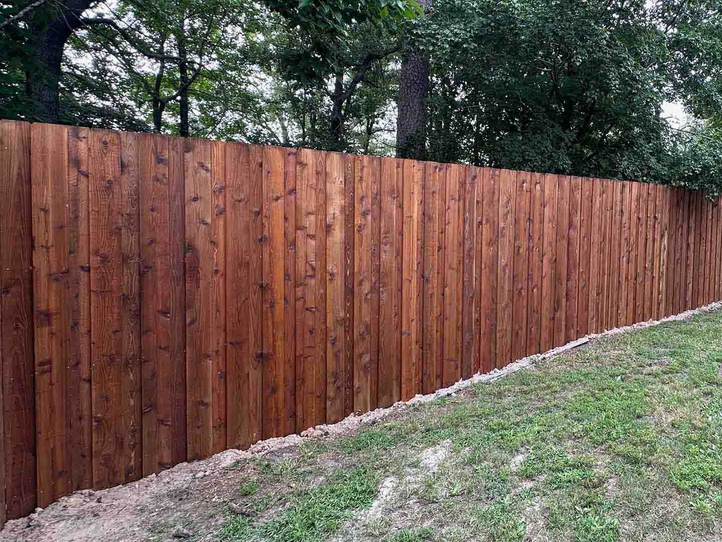 Wood Privacy Fence in Lufkin Texas